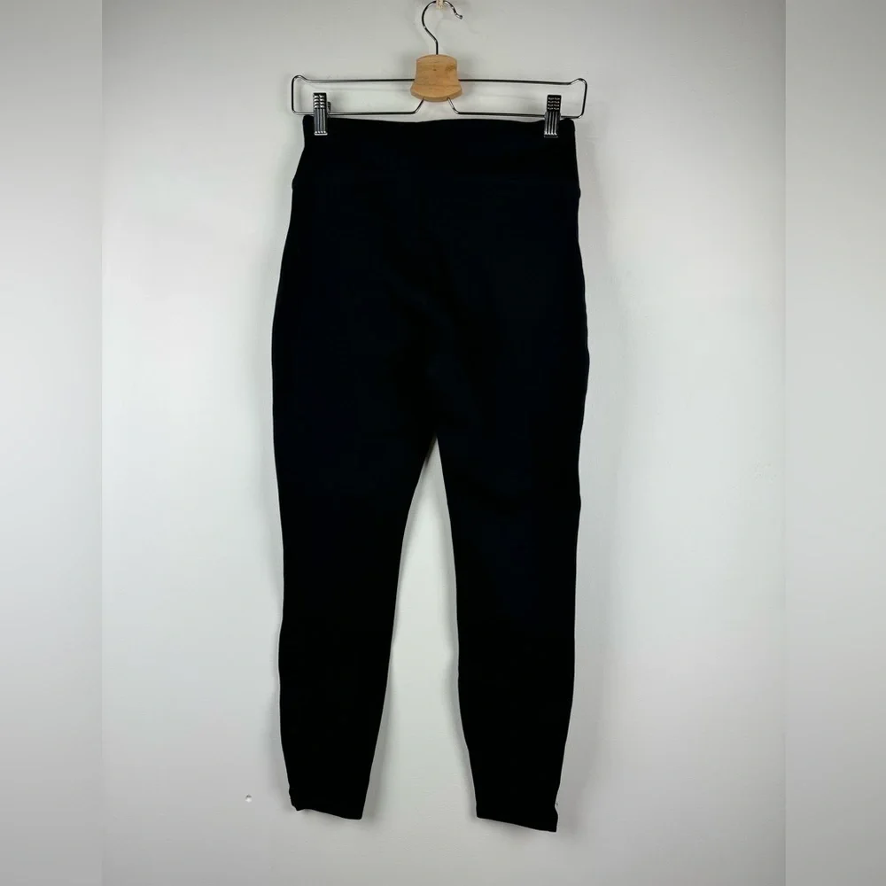 Spanx Ponte Notched Ankle Legging in black, Size Small